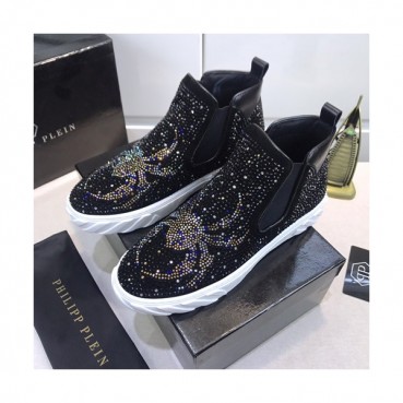 Philipp plein 2020 Mens Leather Sneakers  - 필립플레인 2020 남성용 레더 스니커즈 PPS0193,Size(240 