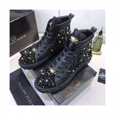 Philipp plein 2020 Mens Leather Sneakers  - 필립플레인 2020 남성용 레더 스니커즈 PPS0187,Size(240 