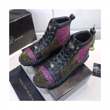 Philipp plein 2020 Mens Leather Sneakers  - 필립플레인 2020 남성용 레더 스니커즈 PPS0185,Size(240 