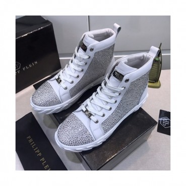 Philipp plein 2020 Mens Leather Sneakers  - 필립플레인 2020 남성용 레더 스니커즈 PPS0184,Size(240 