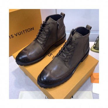 Louis Vuitton 2020 Mens Leather Boots Sneakers - 루이비통 2020 남성용 레더 부츠 스니커즈 LOUS0772,Size(240 