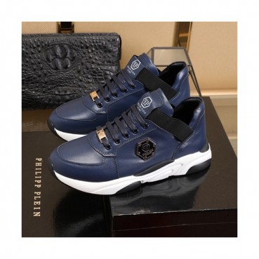 Philipp plein 2020 Mens Leather Sneakers  - 필립플레인 2020 남성용 레더 스니커즈 PPS0182,Size(240 