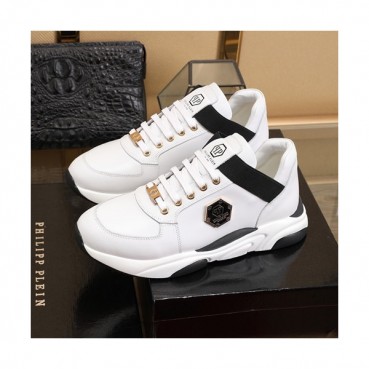 Philipp plein 2020 Mens Leather Sneakers  - 필립플레인 2020 남성용 레더 스니커즈 PPS0181,Size(240 