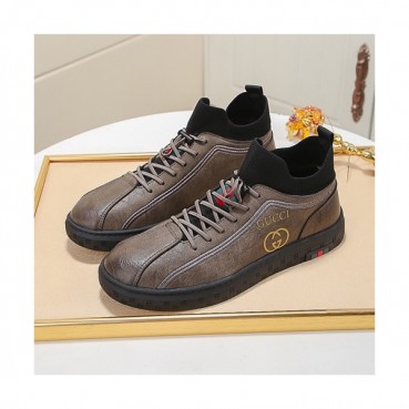 Gucci 2019 Mens Leather Sneakers - 구찌 2019 남성용 레더 스니커즈 GUCS0775,Size(240 