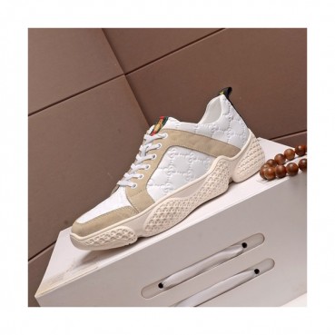 Gucci 2020 Mens Leather Sneakers - 구찌 2020 남성용 레더 스니커즈 GUCS0773,Size(240 