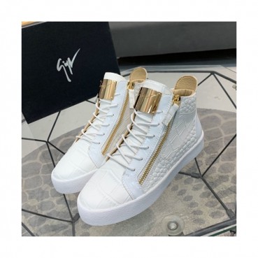 Giuseppe Zanoti 2020 Mens Leather Sneakers - 쥬세페자노티 2020 남성용 레더 스니커즈 GZS0045,Size(240 