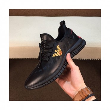Armani 2019 Mens Leather Sneakers  - 알마니 2019 남성용 레더 스니커즈 ARMS0144,Size(240 