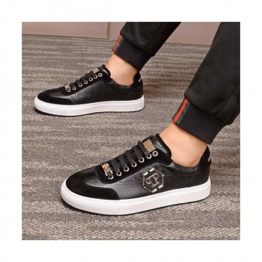 Philipp plein 2020 Mens Leather Sneakers  - 필립플레인 2020 남성용 레더 스니커즈 PPS0178,Size(240 