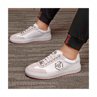 Philipp plein 2020 Mens Leather Sneakers  - 필립플레인 2020 남성용 레더 스니커즈 PPS0175,Size(240 