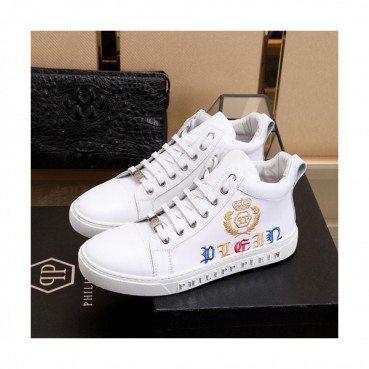 Philipp plein 2020 Mens Leather Sneakers  - 필립플레인 2020 남성용 레더 스니커즈 PPS0171,Size(240 