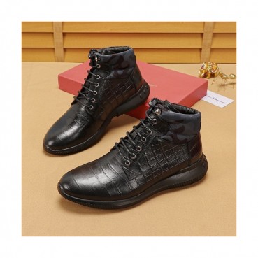 Ferragamo 2020 Mens Leather Sneakers - 페라가모 2020 남성용 레더 스니커즈, FGMS00165,Size(240 