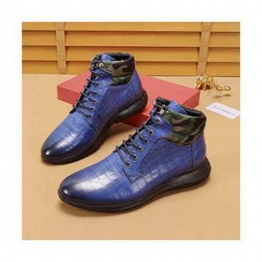 Ferragamo 2020 Mens Leather Sneakers - 페라가모 2020 남성용 레더 스니커즈, FGMS00164,Size(240 
