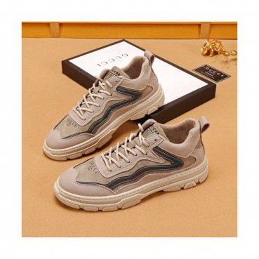 Gucci 2019 Mens Leather Sneakers - 구찌 2019 남성용 레더 스니커즈 GUCS0617,Size(240 