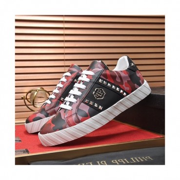 Philipp plein 2019 Mens Leather Sneakers  - 필립플레인 2019 남성용 레더 스니커즈 PPS0170,Size(240 