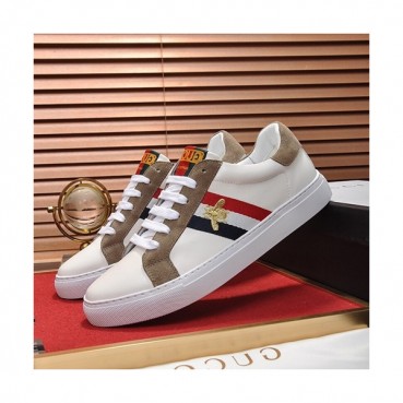 Gucci 2019 Mens Leather Sneakers - 구찌 2019 남성용 레더 스니커즈 GUCS0607,Size(240 