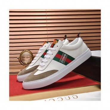 Gucci 2019 Mens Leather Sneakers - 구찌 2019 남성용 레더 스니커즈 GUCS0606,Size(240 