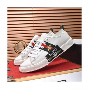 Gucci 2019 Mens Leather Sneakers - 구찌 2019 남성용 레더 스니커즈 GUCS0605,Size(240 