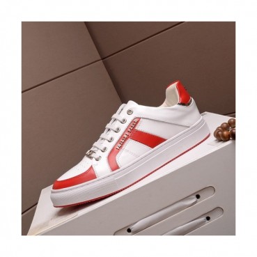 Philipp plein 2019 Mens Leather Sneakers  - 필립플레인 2019 남성용 레더 스니커즈 PPS0165,Size(240 