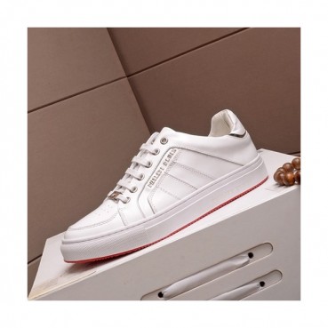 Philipp plein 2019 Mens Leather Sneakers  - 필립플레인 2019 남성용 레더 스니커즈 PPS0163,Size(240 
