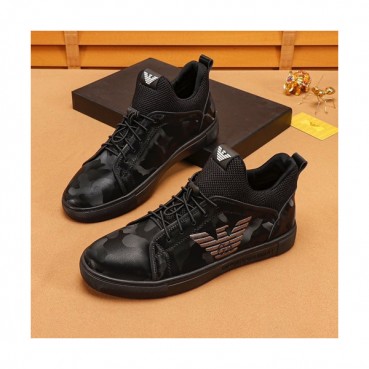 Armani 2019 Mens Leather Sneakers  - 알마니 2019 남성용 레더 스니커즈 ARMS0136,Size(240 