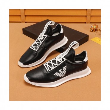Armani 2019 Mens Leather Sneakers  - 알마니 2019 남성용 레더 스니커즈 ARMS0132,Size(240 