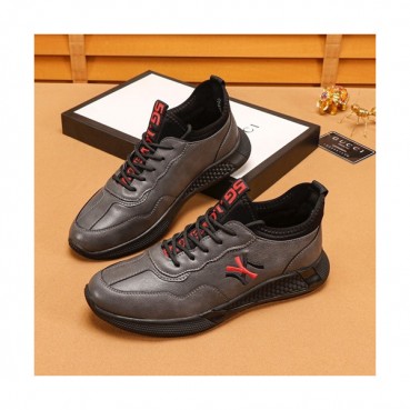 Gucci 2019 Mens Leather Sneakers - 구찌 2019 남성용 레더 스니커즈 GUCS0600,Size(240 
