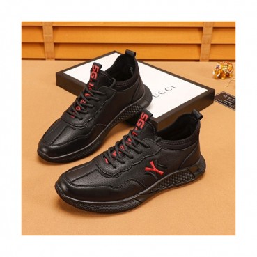 Gucci 2019 Mens Leather Sneakers - 구찌 2019 남성용 레더 스니커즈 GUCS0599,Size(240 