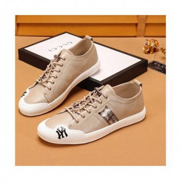 Gucci 2019 Mens Leather Sneakers - 구찌 2019 남성용 레더 스니커즈 GUCS0592,Size(240 