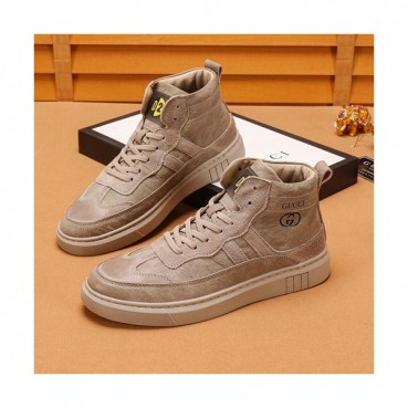 Gucci 2019 Mens Leather Sneakers - 구찌 2019 남성용 레더 스니커즈 GUCS0591,Size(240 