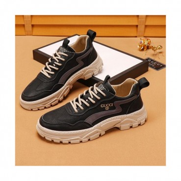 Gucci 2019 Mens Leather Sneakers - 구찌 2019 남성용 레더 스니커즈 GUCS0589,Size(240 