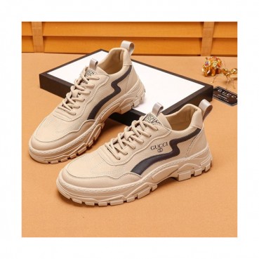 Gucci 2019 Mens Leather Sneakers - 구찌 2019 남성용 레더 스니커즈 GUCS0590,Size(240 