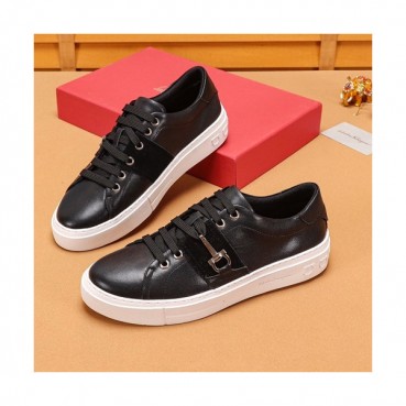 Ferragamo 2019 Mens Leather Sneakers - 페라가모 2019 남성용 레더 스니커즈, FGMS00128,Size(240 