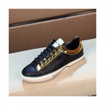 Gucci 2019 Mens Leather Sneakers - 구찌 2019 남성용 레더 스니커즈 GUCS0588,Size(240 
