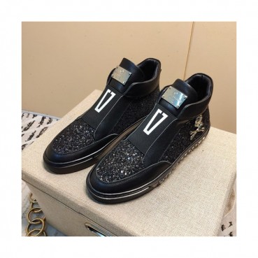 Philipp plein 2019 Mens Leather Sneakers  - 필립플레인 2019 남성용 레더 스니커즈 PPS0162,Size(240 