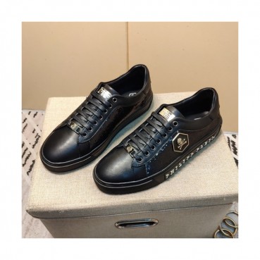 Philipp plein 2019 Mens Leather Sneakers  - 필립플레인 2019 남성용 레더 스니커즈 PPS0160,Size(240 