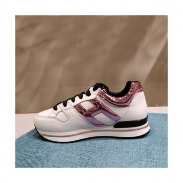 Hogan 2019 Ladies Leather Sneakers - 호간 2019 여성용 레더 스니커즈 HOGS0024,Size(225 