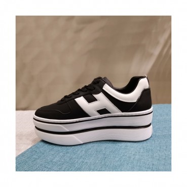 Hogan 2019 Ladies Leather Platform Sneakers - 호간 2019 여성용 레더 플랫폼 스니커즈 HOGS0012.Size(225 