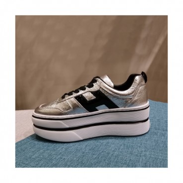 Hogan 2019 Ladies Leather Platform Sneakers - 호간 2019 여성용 레더 플랫폼 스니커즈 HOGS0011.Size(225 
