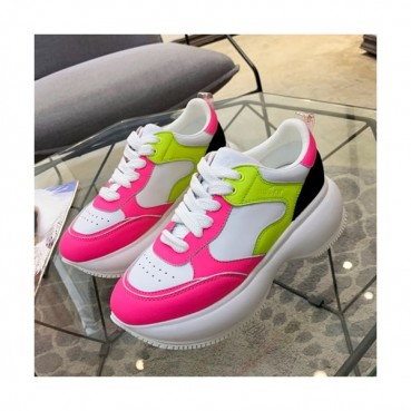 Hogan 2019 Ladies Leather Sneakers - 호간 2019 여성용 레더 스니커즈 HOGS0007.Size(225 