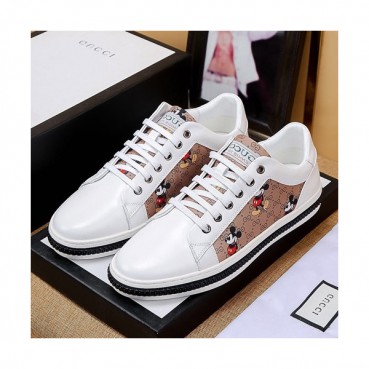 Gucci 2019 Mens Leather Sneakers - 구찌 2019 남성용 레더 스니커즈 GUCS0557,Size(240 