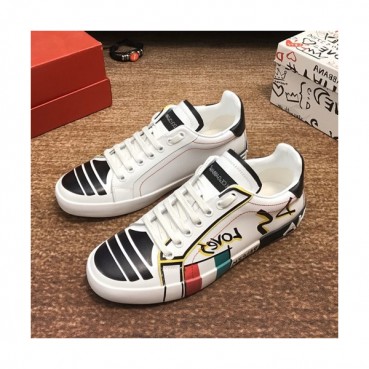 Dolce&Gabbana 2019 Mens Leather Sneakers  - 돌체앤가바나 2019  남성용 레더 스니커즈 DGS0148,Size(240 