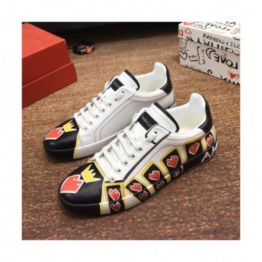 Dolce&Gabbana 2019 Mens Leather Sneakers  - 돌체앤가바나 2019  남성용 레더 스니커즈 DGS0147,Size(240 