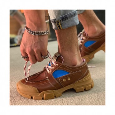 Gucci 2019 Mens Leather Sneakers - 구찌 2019 남성용 레더 스니커즈 GUCS0555,Size(240 