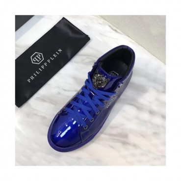 Philipp plein 2019 Mens Leather Sneakers  - 필립플레인 2019 남성용 레더 스니커즈 PPS0155,Size(240 