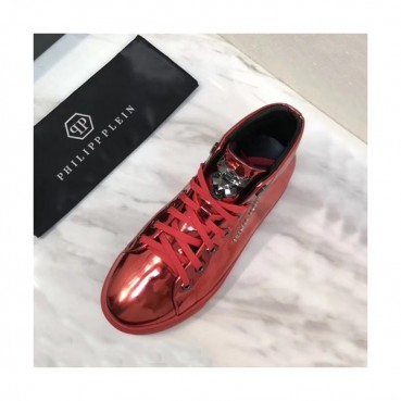 Philipp plein 2019 Mens Leather Sneakers  - 필립플레인 2019 남성용 레더 스니커즈 PPS0154,Size(240 