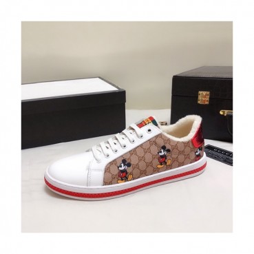 Gucci 2019 Mens Leather Sneakers - 구찌 2019 남성용 레더 스니커즈 GUCS0546,Size(240 