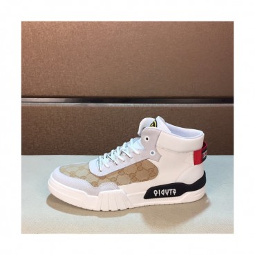 Gucci 2019 Mens Leather Sneakers - 구찌 2019 남성용 레더 스니커즈 GUCS0542,Size(240 