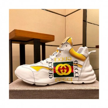 Gucci 2019 Mens Leather Sneakers - 구찌 2019 남성용 레더 스니커즈 GUCS0541,Size(240 