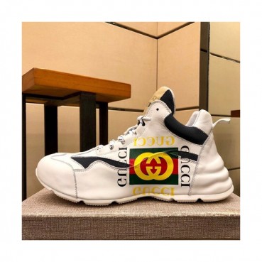 Gucci 2019 Mens Leather Sneakers - 구찌 2019 남성용 레더 스니커즈 GUCS0539,Size(240 