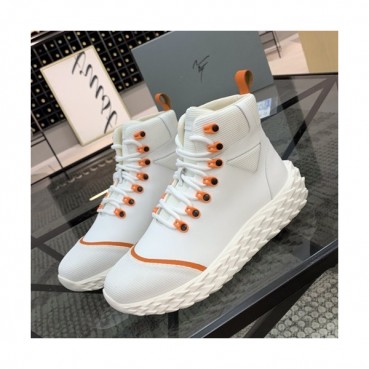 Giuseppe Zanoti 2019 Mens Leather Sneakers - 쥬세페 자노티 2019 남성용 레더 스니커즈 GZS0041.Size(240 